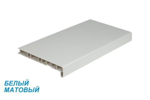 Подоконники пвх Россия «Витраж» белый матовый
